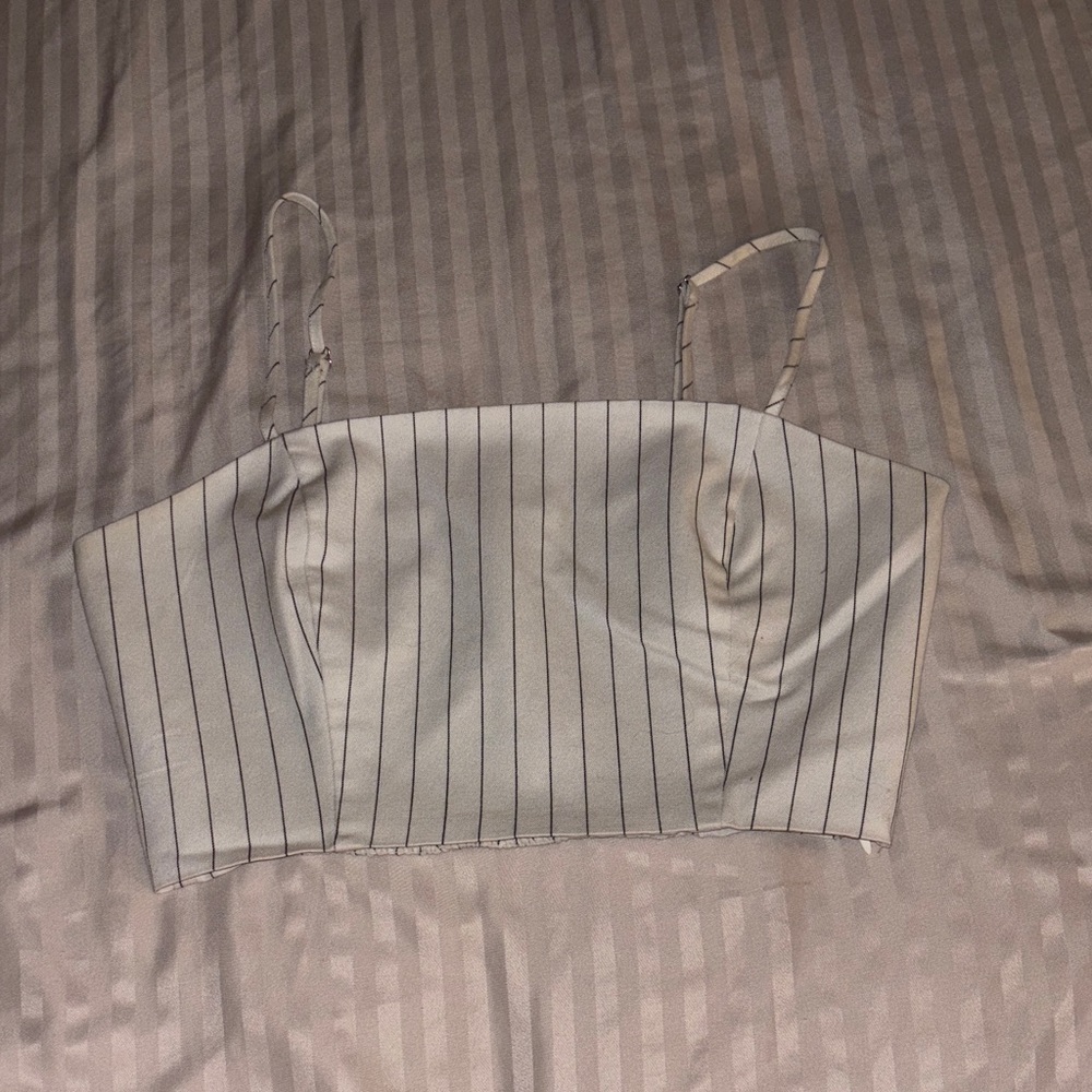 Striped Off White Women's Top